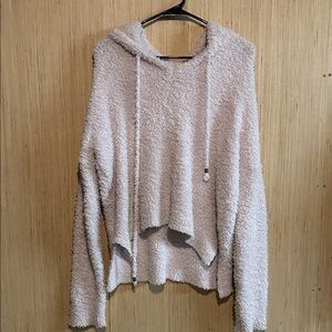 POL Cream Textured Hoodie